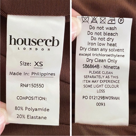 NEW House of CB Ninetta Top Chocolate Brown XS - Picture 17 of 17